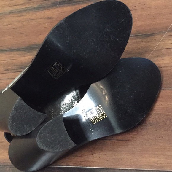 Diesel  heels open toe heels black with silver stars size 39 - Picture 7 of 9